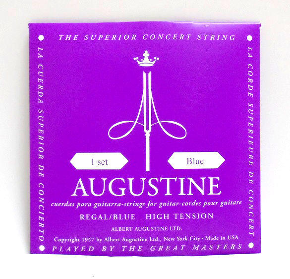 【河堤樂器】全新 美國 AUGUSTINE 奧古斯汀 古典吉他弦 紫藍弦 高張力  尼龍弦 套弦 六弦一組