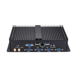 微型電腦工控小主機I3I5I7嵌入式6序列埠I5-7200U雙網迷你mini整機