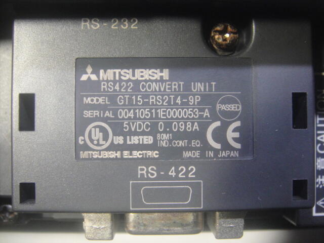 三菱MITSUBISHI GOT1000 人機介面GT1565-VTBA 通訊模組GT15RS2T4