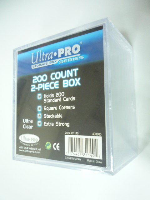 【真】硬式 透明 卡盒 UltraPRO ＃81149 可放置200張一般 球卡或 紙牌 適用 NBA MLB BBM