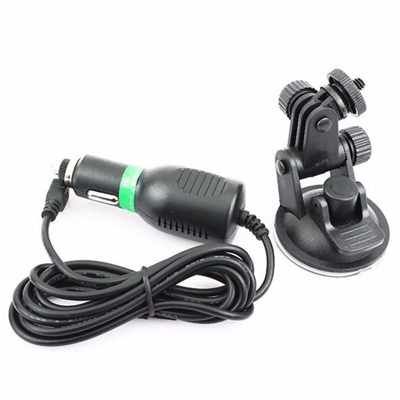 J006 SJCAM 點菸器USB+車用吸盤 運動攝影機專用 車充 行車紀錄器 邊充邊錄 套餐