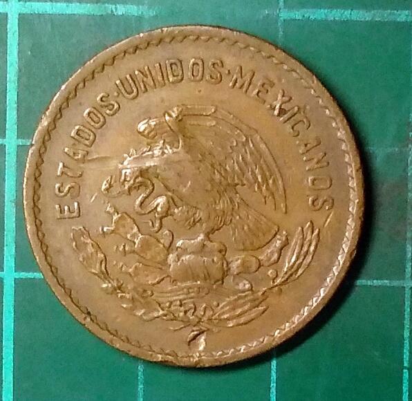 墨西哥 1952年  5分 青銅幣  品相如圖  E226