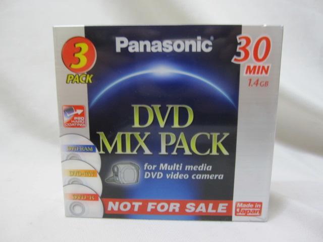 Panasonic DVD-R-RW-RAM 8cm 30 min 1.4GB/ 3片裝