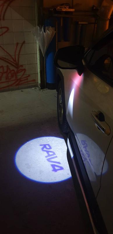 SL光電精品～豐田 2019 RAV4 5代 後視鏡 輔助燈 改投影照地燈 RAV4 字樣 替換式