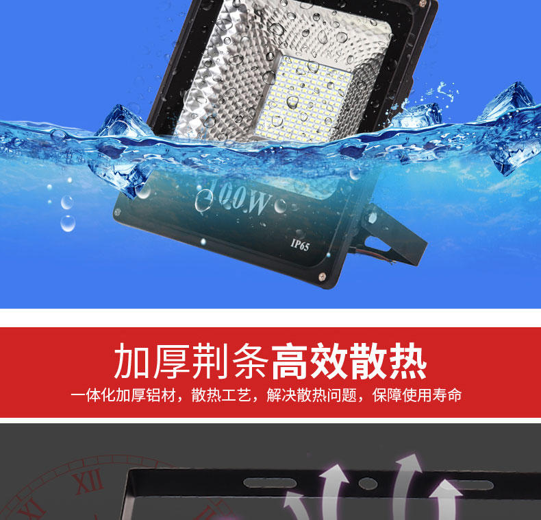 售全新LED 30W 戶外防水投射燈 全電壓散熱加厚款 IP65
