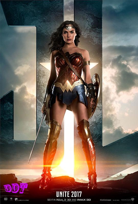 [ddt]防水《正義聯盟/justice league》神力女超人_Wonder Woman/68x101公分