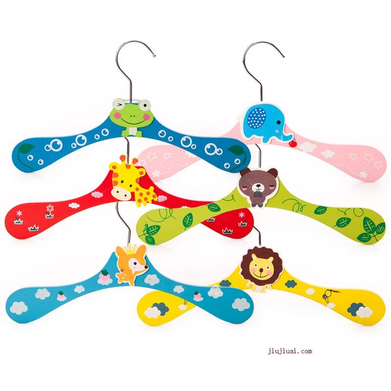 韓國連線 可愛動物木製彩色寶寶衣架 嬰幼兒衣架 兒童衣架 寵物衣架 貓狗衣架（普版 6mm）每支29元