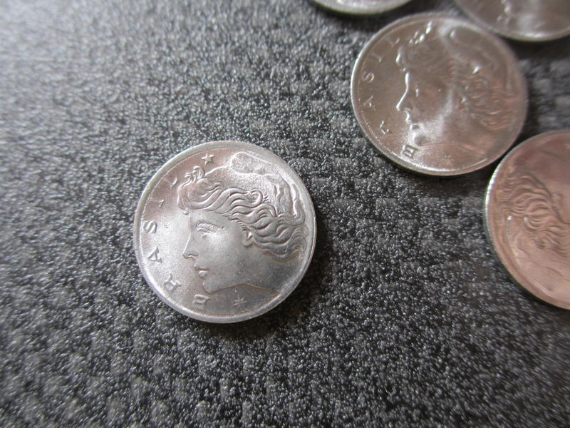 Mini coin-1975 巴西 1分不鏽鋼幣FAO UNC-K19190(甘蔗)