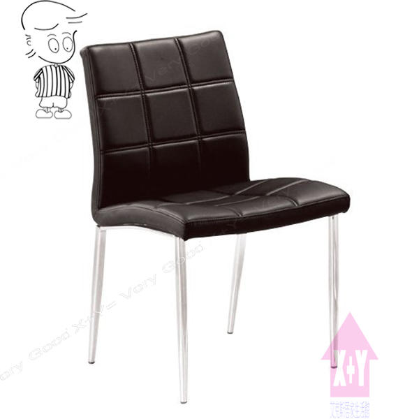 【X+Y時尚精品傢俱】現代餐桌椅系列-宜雅 黑色皮餐椅.造型椅.洽談椅.書桌椅.摩登家具