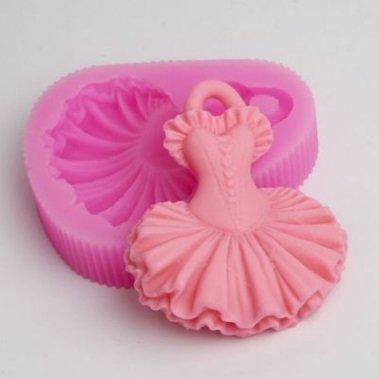 (147)DIY樂樂 芭蕾裙單孔 手工皂模 手工皂模具 巧克力模具 巧克力模型 矽膠模 矽膠模具 擴香石 石膏模具