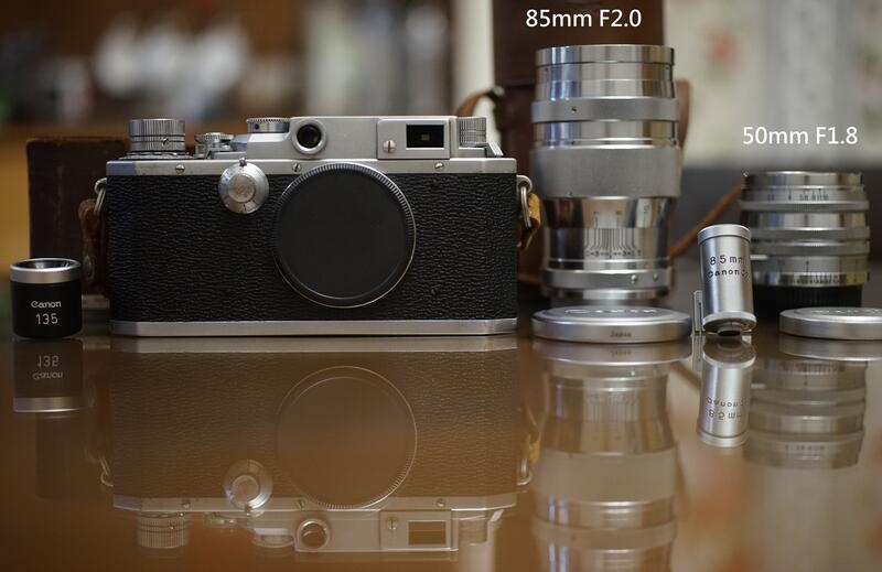 【售】收藏品 CANON IIF2 RF旁軸連動測距相機 L39 LTM 50mm F1.8, Serenar 85mm