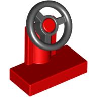 全新LEGO樂高紅色方向盤座【3829】Steering Stand 9552/73081