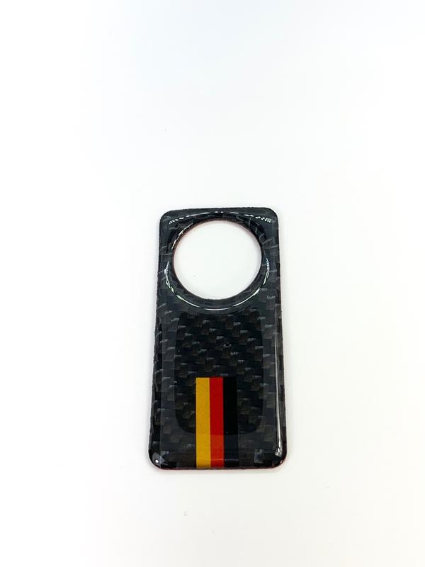 FOR 賓士 BENZ W205 GLC 專用副駕駛儲物拉手貼片 德國三色 真卡夢 真碳纖維 檔位貼片
