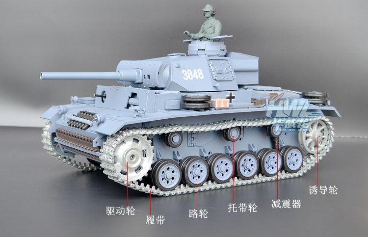 恒龍1/16坦克 3848 德國 三號坦克 全金屬 履帶 驅動輪 誘導輪改裝套件 (MATO )