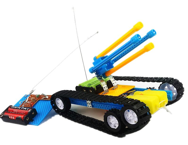 08239 坦克 遙控 二 DIY 坦克車 履帶車 科展 實驗器材 益智玩具 齒輪包 科學玩具 坦克 遙控 二