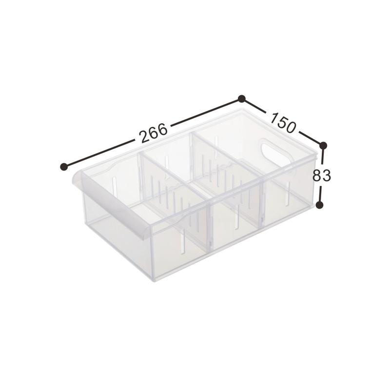 HuGaGa專業收納『聯府MIT LF-3002 Fine隔板整理盒』可超取 桌上收納 化妝品 文具 小物