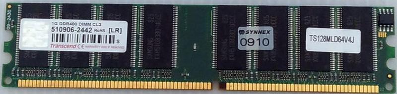 {交換} 創建 DDR400 1G 三星顆粒 欲交換終保 512MBX2同規格 hynix 顆粒記憶體!!