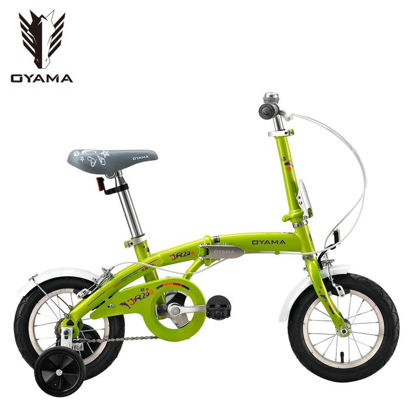 (免運+5大贈品)OYAMA 歐亞馬JR200 兒童折疊車(綠色)-【台中-大明自行車】