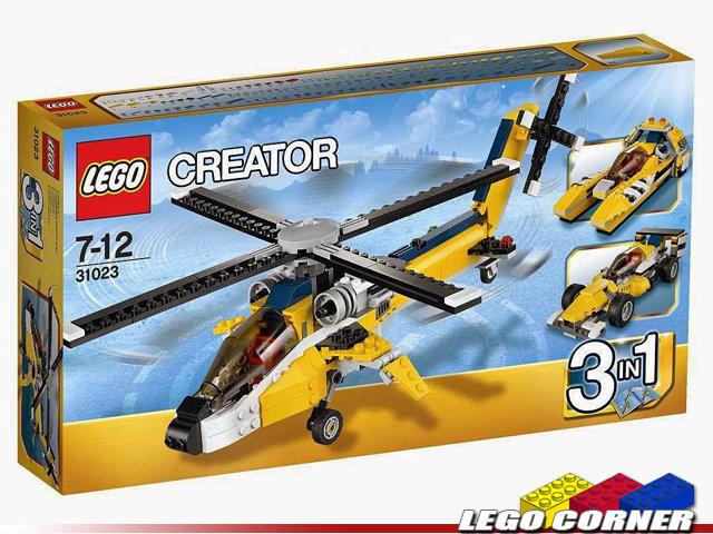 【LEGO CORNER】 CREATOR 31023 Yellow Racers 樂高創意系列、黃色競速直升機~無外盒