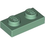 LEGO Sand Green Plate 1x2 樂高沙綠砂綠色 薄板薄片 4655080