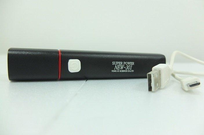 ▁▂▃【新光手電筒】▃▂▁新e代 超強光5W/2段式美國CREE LED手電筒(USB支援手機)NEW-301