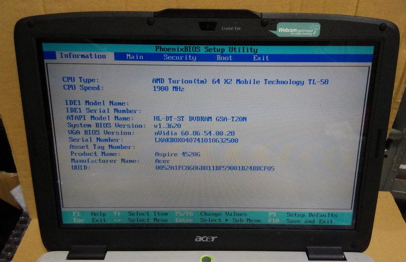 宏碁 筆電 Acer Aspire 4520G  拆賣 零件機 需要什麼請發問
