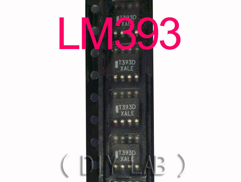 【DIY_LAB#54】(5個) LM393 LMT393 (SOP-8) Low Offset 2組電壓比較器(現貨)