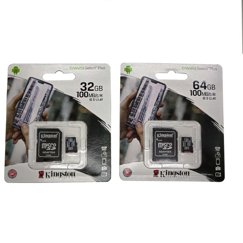 金士頓記憶卡 microSD C10 tf小卡32G手機 行車紀錄器照相機通用 100MB/S 64G高速卡附轉卡