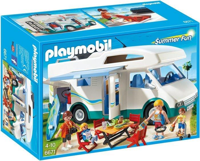 【7.5摩堡】全新 德國 PLAYMOBIL # 6671 露營車 旅行車 野餐 汽車 玩具 模型