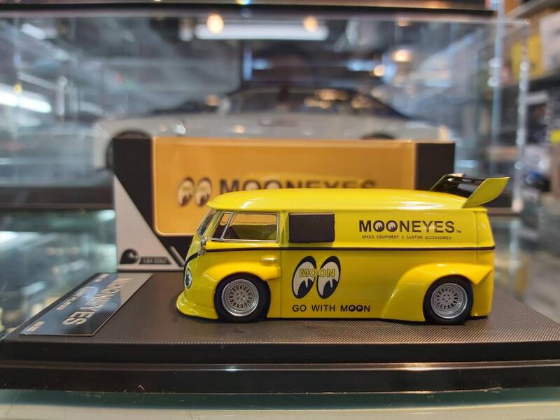 吉華科技@ 1/64 Ghost Player VolksWagen T1 X MOONEYES 黃色| 露天市