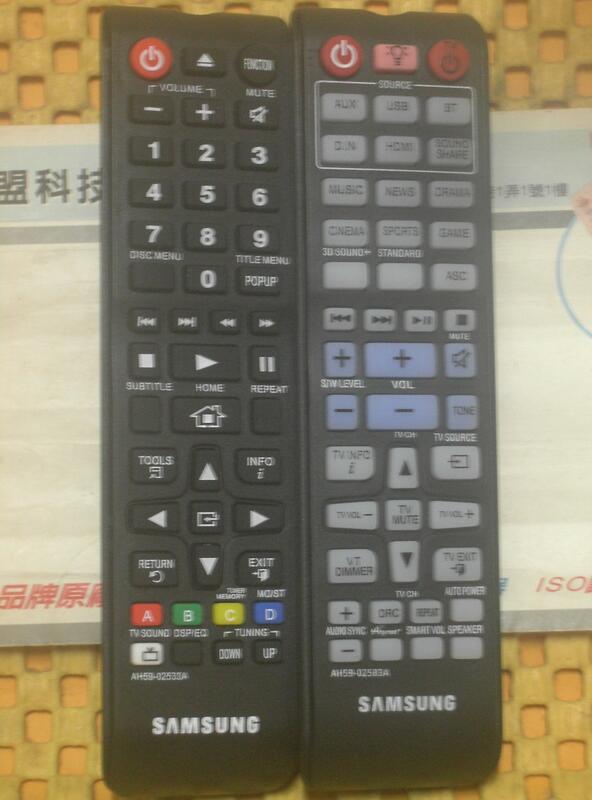 全新原裝 SAMSUNG 三星 藍光DVD劇院音響 HT-E3550. HT-H4500. HT-J5500 遙控器