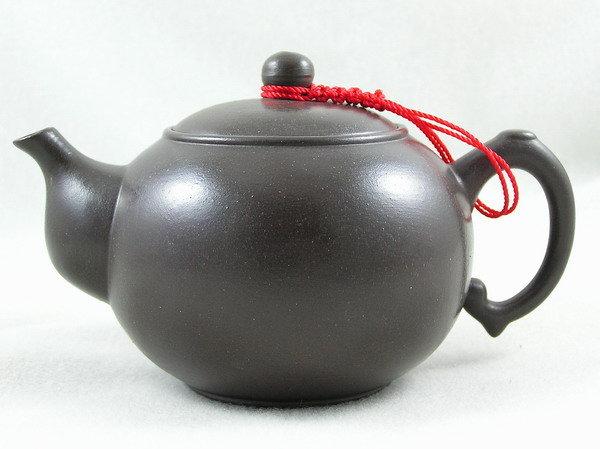 【兩隻老虎在賣（茶．壺）】精選茶壺~【圓珠6杯壺 老人茶壺 陶土茶壺】~《黑色》~容量︰180cc
