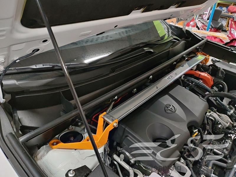 阿宏改裝部品 E.SPRING 2019- RAV4 5代 鋁合金 引擎室拉桿 3期0利率 附發票