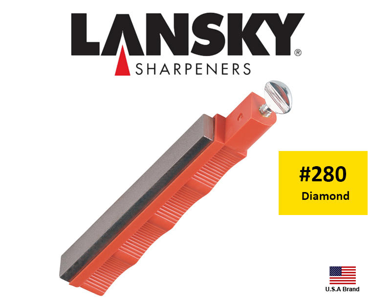 Lansky美國專業定角磨刀器磨刀系統配件 -Diamond金鋼砂280番平面磨刀石【LSLDHMD】
