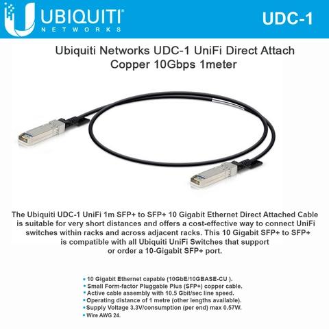 【UniFi專業賣家】UDC-1 10G SFP+ UniFi Direct Attach Copper Cable