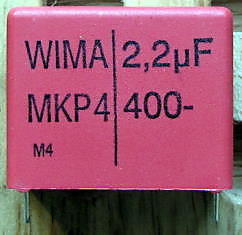 C179 全新 Wima MKP4 2.2uF 400V 高級金屬皮膜電容