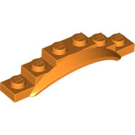 全新LEGO樂高橘色輪弧【62361】Mudguard 1 1/2 x6x1 with Arch 6207476