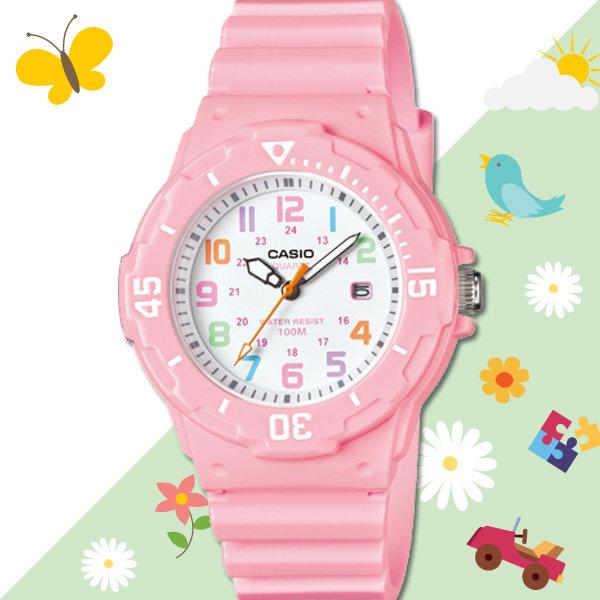 CASIO 手錶專賣店 LRW-200H-4B2 女錶 兒童錶 防水100米 日期 可旋轉錶圈 膠質錶帶