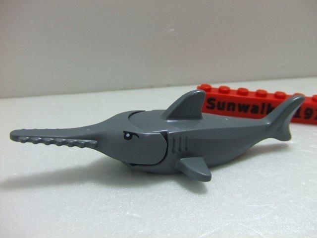 【積木2010】Lego 樂高-全新 動物 深藍灰色劍齒鯊 / 鯊魚 (60095)(Dark Bluish Gray)