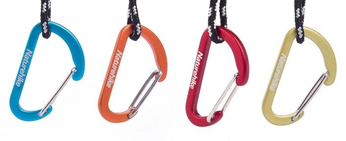 【山道具屋】Naturehike-NH 4cm迷你登山D扣/快扣/背包扣(兩個入)
