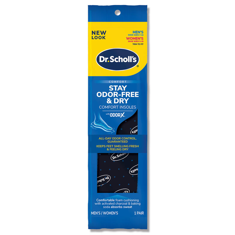 Dr. Scholl's 爽健 Odor-X消臭乾爽舒適鞋墊 (男女皆適) 除臭 預防腳臭 異味【DDBS】