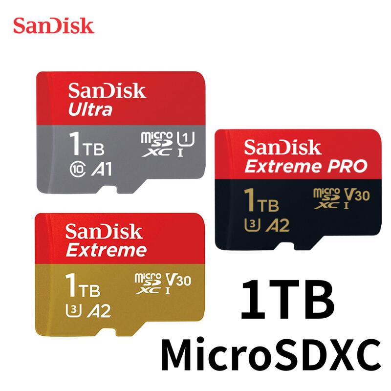 公司貨 SanDisk 1TB A1 A2 記憶卡 大容量 MicroSD TF卡 手機 平板 switch 適用 小卡 | 露天市集 | 全 ...