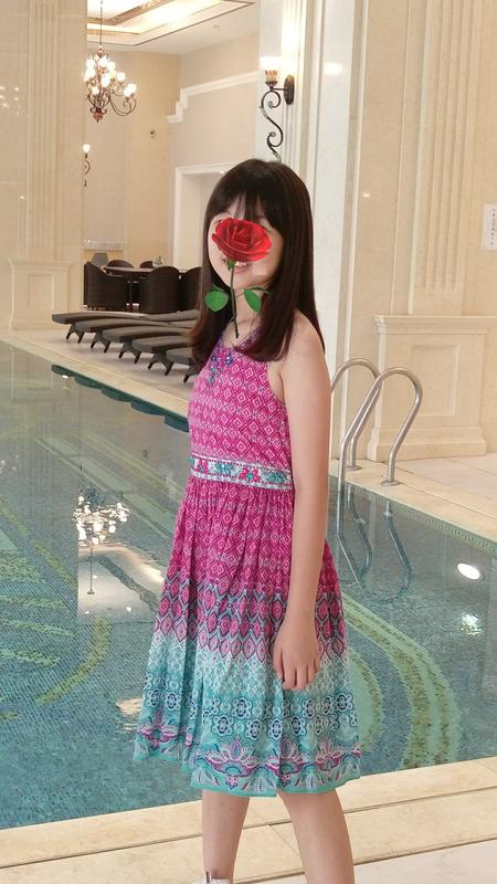 可試穿 二手英國倫敦童裝名牌 Monsoon 兒童洋裝 音樂會表演禮服 (花色) 花童 公主裙 鋼琴 大提琴