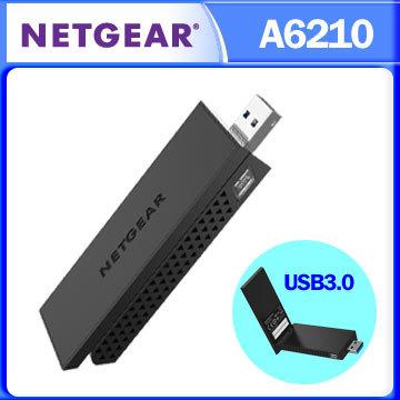 Netgear A6210 WiFi 11ac 1200M 超極速 USB3.0 無線網路卡