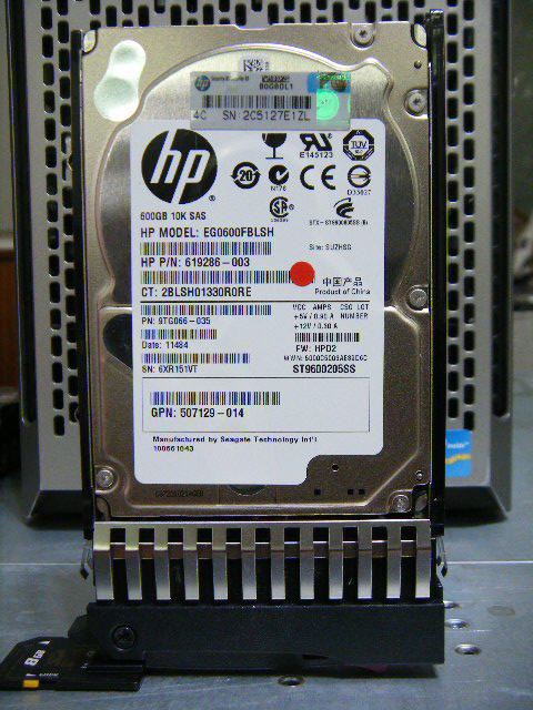 HP ProLiant 伺服器用 SPARE:581311-001 600GB 10K SAS 硬碟