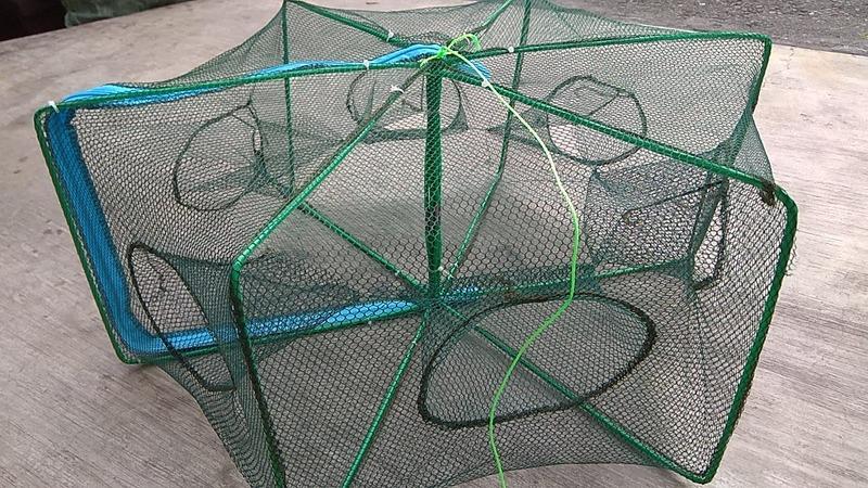 特賣下殺 可折疊 6角6孔 折疊捕魚網 捕蝦網 捕蝦簍 捕魚籠 蝦籠 漁網 地籠 釣魚