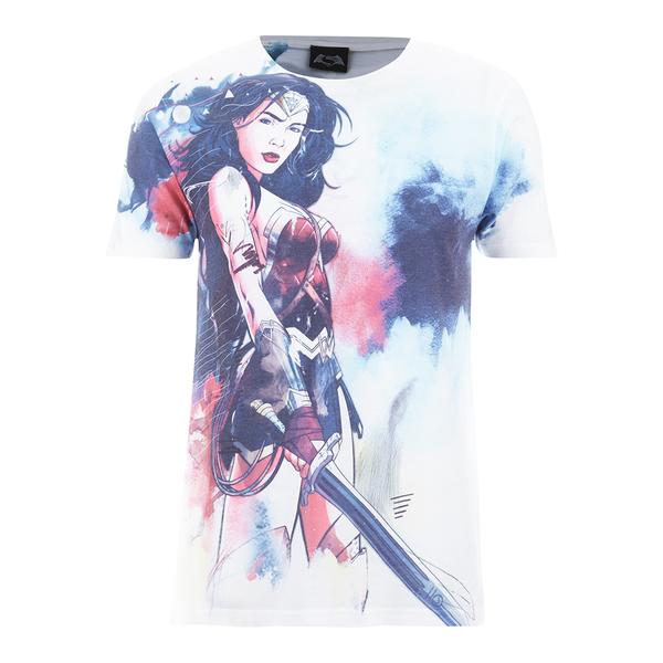 毛毛小舖--英國正版T恤 神力女超人 Wonder Woman Stencil T-SHIRT 白色