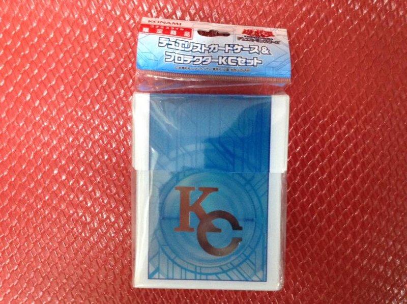 遊戲王KONAMI原廠KC卡盒+KC卡套網路通販限定商品-KC式樣(全新未使用