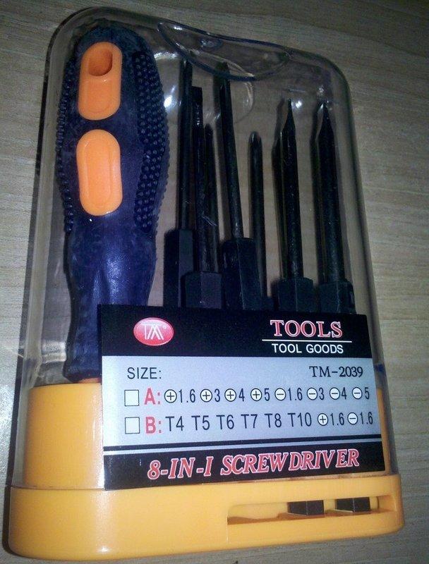 全新 8合一螺絲起子工具組  screwdriver   一字起子 & 十字起子