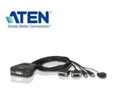 【上震科技】ATEN 2埠 USB DVI KVM 多電腦切換器 (CS22D)